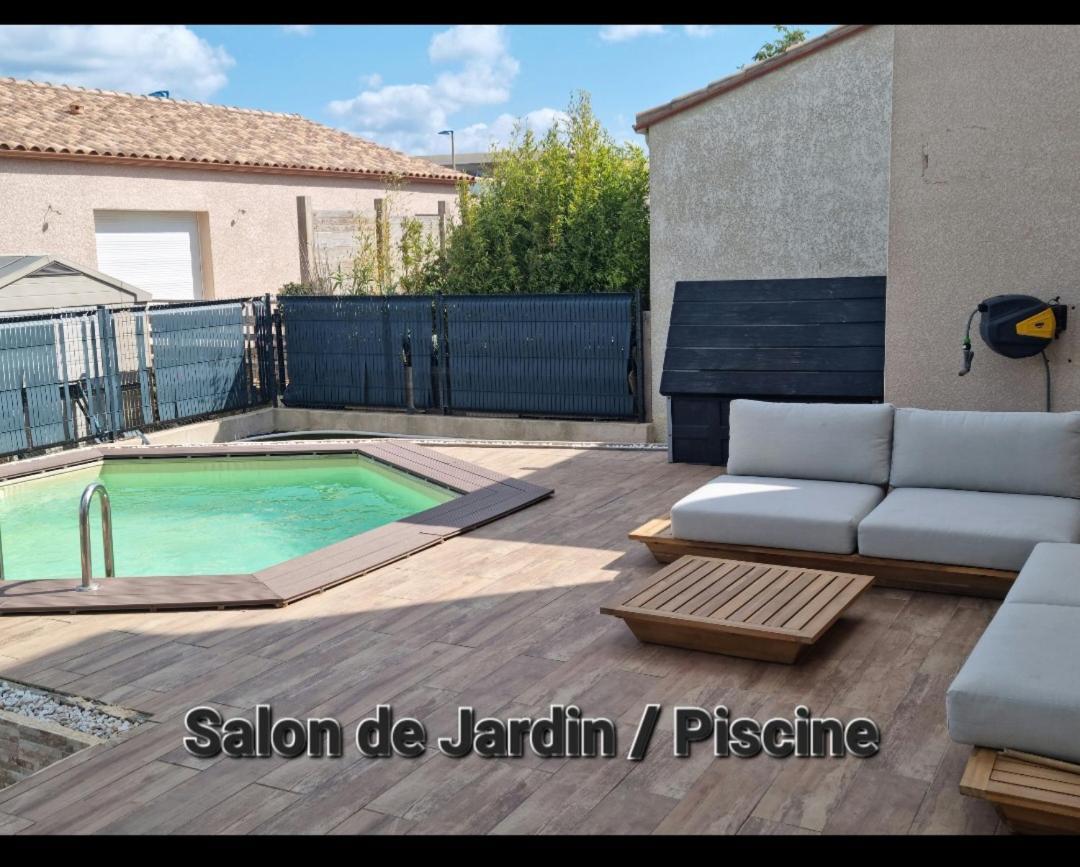 Maison 8 Couchages Clim, Plage A Pied, Petite Piscine 포르트라누벨 외부 사진